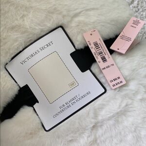 Victoria's Secret Fur Blanket - White